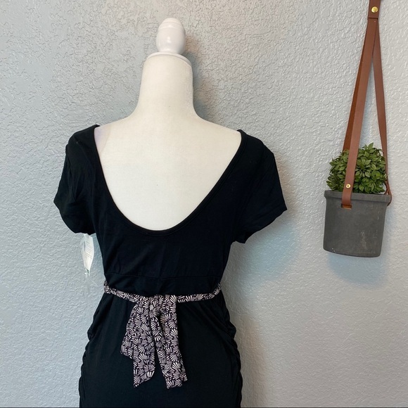 LIZ LANGE MATERNITY DRESS BELT+SCRUNCHING {Medium} - Picture 4 of 11